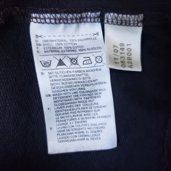 Stella McCartney Adidias Collaboration gray drawstring sweatshirt top cotton - Picture 6 of 7